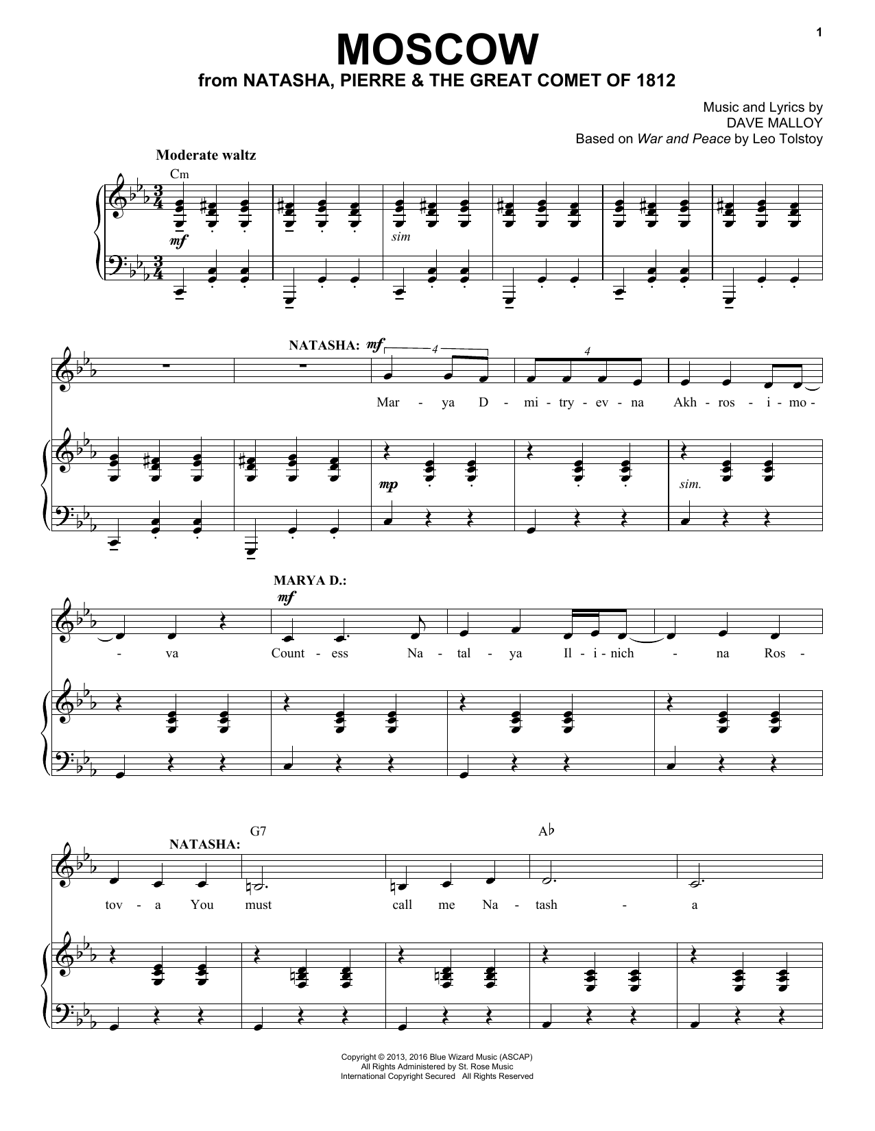 Download Josh Groban Moscow Sheet Music and learn how to play Piano & Vocal PDF digital score in minutes