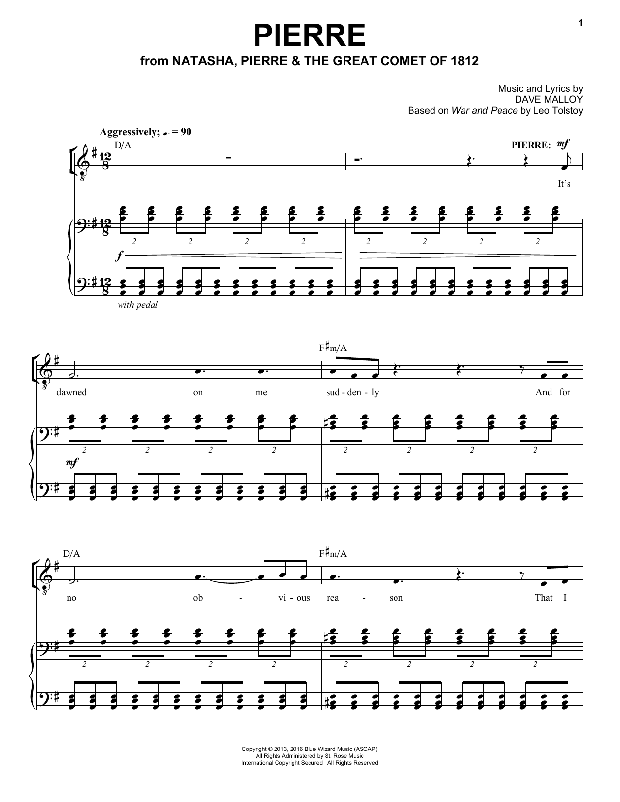 Download Josh Groban Pierre Sheet Music and learn how to play Piano & Vocal PDF digital score in minutes