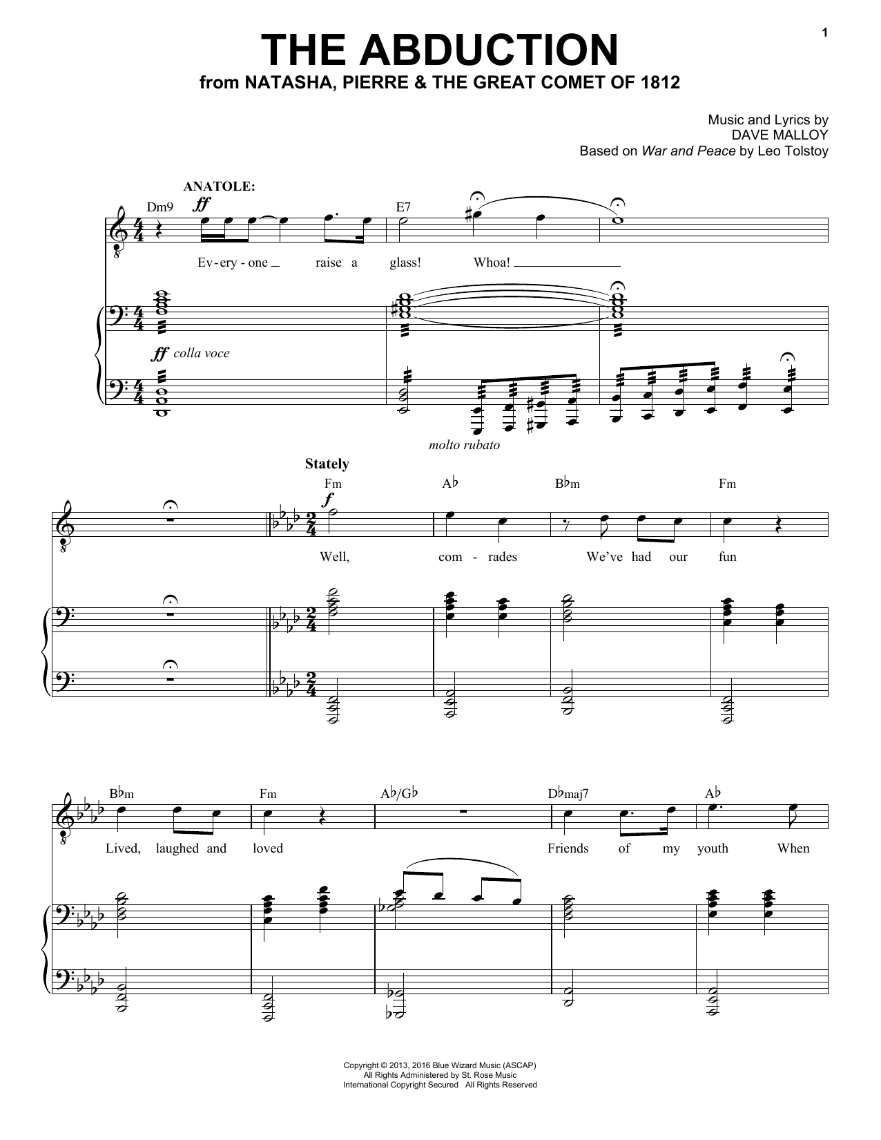 Download Josh Groban The Abduction Sheet Music and learn how to play Piano & Vocal PDF digital score in minutes
