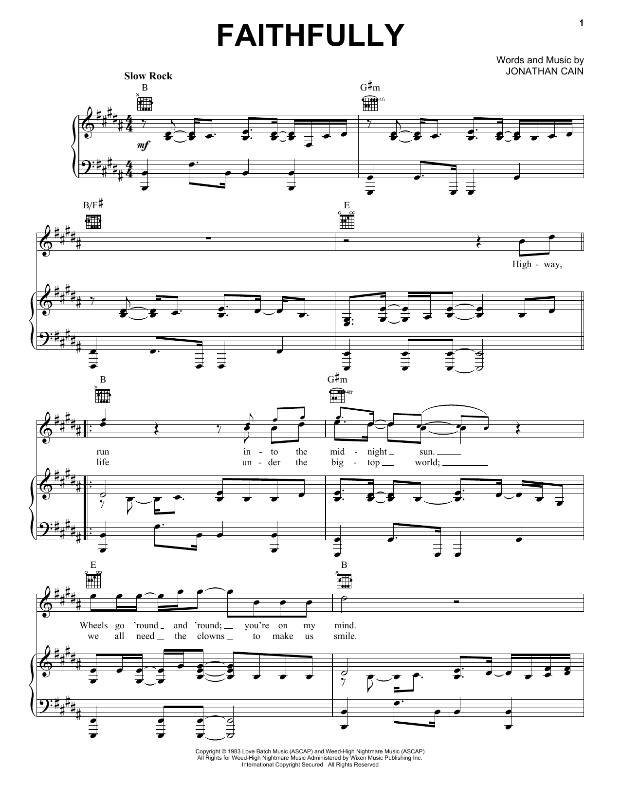 Download Journey Faithfully Sheet Music and learn how to play Real Book – Melody, Lyrics & Chords PDF digital score in minutes