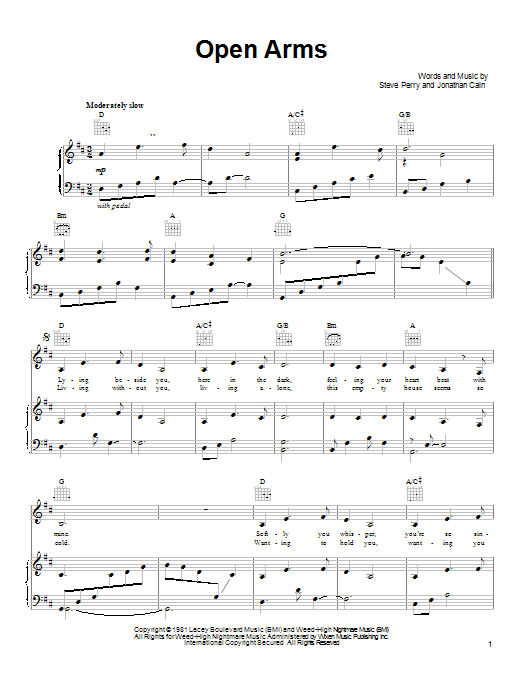 Download Journey Open Arms Sheet Music and learn how to play Ukulele PDF digital score in minutes