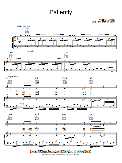 Download Journey Patiently Sheet Music and learn how to play Easy Piano PDF digital score in minutes