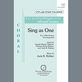 Download or print Jude Roldan Sing as One Sheet Music Printable PDF -page score for Traditional / arranged 3-Part Mixed Choir SKU: 459688.