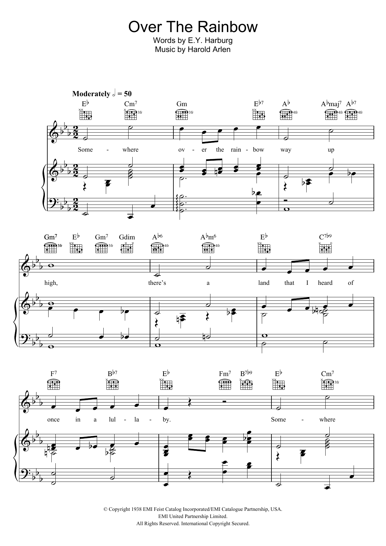 Download Judy Garland Over The Rainbow (from The Wizard Of Oz) Sheet Music and learn how to play Tenor Sax Solo PDF digital score in minutes