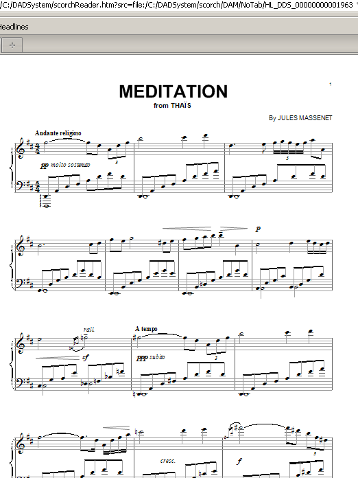 Download Jules Massenet Meditation Sheet Music and learn how to play Violin Solo PDF digital score in minutes