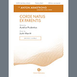 Download or print Justin Merritt Corde Natus Ex Parentis Sheet Music Printable PDF -page score for Concert / arranged SATB Choir SKU: 1545818.