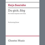 Download or print Kaija Saariaho Du gick, flög Sheet Music Printable PDF -page score for Classical / arranged Vocal Solo SKU: 1473892.