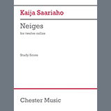 Download or print Kaija Saariaho Neiges (Version for twelve cellists) Sheet Music Printable PDF -page score for Classical / arranged String Ensemble SKU: 1626530.