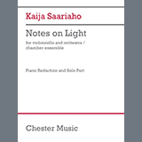 Download or print Kaija Saariaho Notes on Light (piano reduction) Sheet Music Printable PDF -page score for Classical / arranged Piano Solo SKU: 1626596.