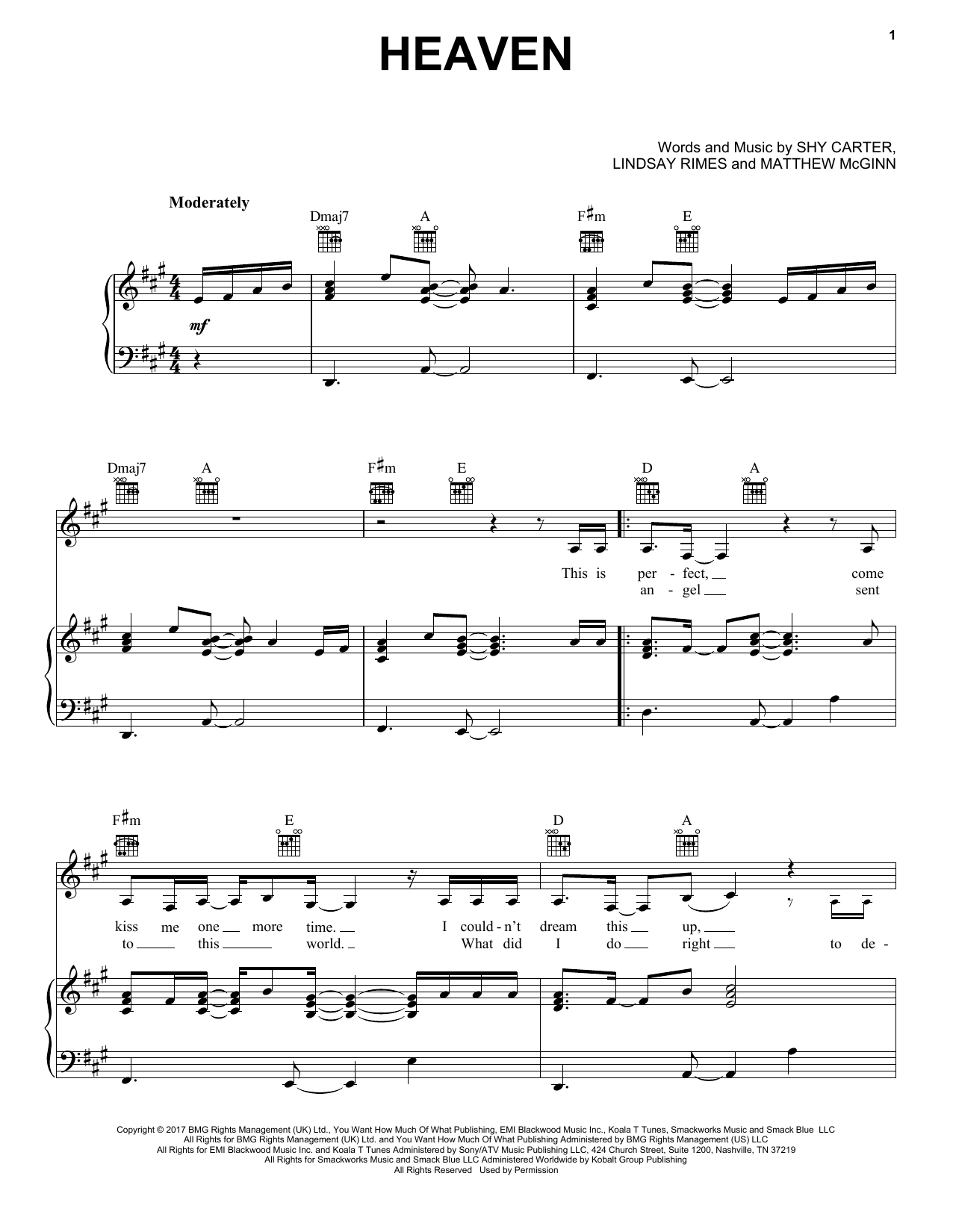 Download Kane Brown Heaven Sheet Music and learn how to play Ukulele PDF digital score in minutes