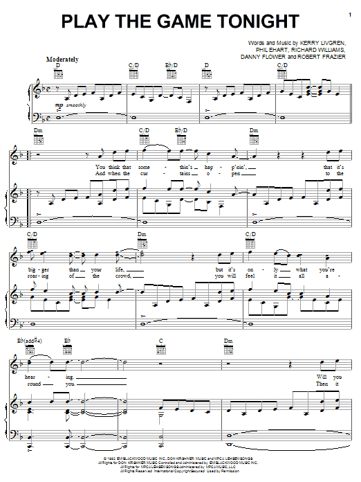 Download Kansas Play The Game Tonight Sheet Music and learn how to play Guitar Tab PDF digital score in minutes
