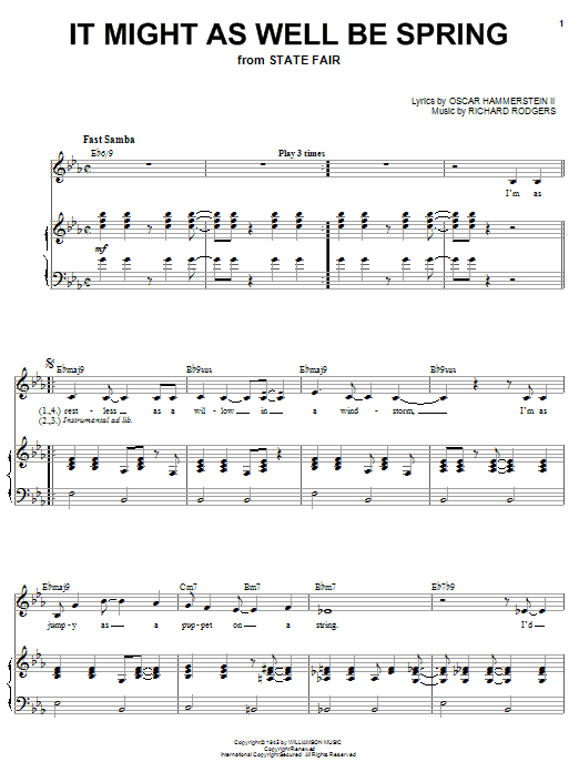 Download Karrin Allyson It Might As Well Be Spring Sheet Music and learn how to play Piano, Vocal & Guitar (Right-Hand Melody) PDF digital score in minutes