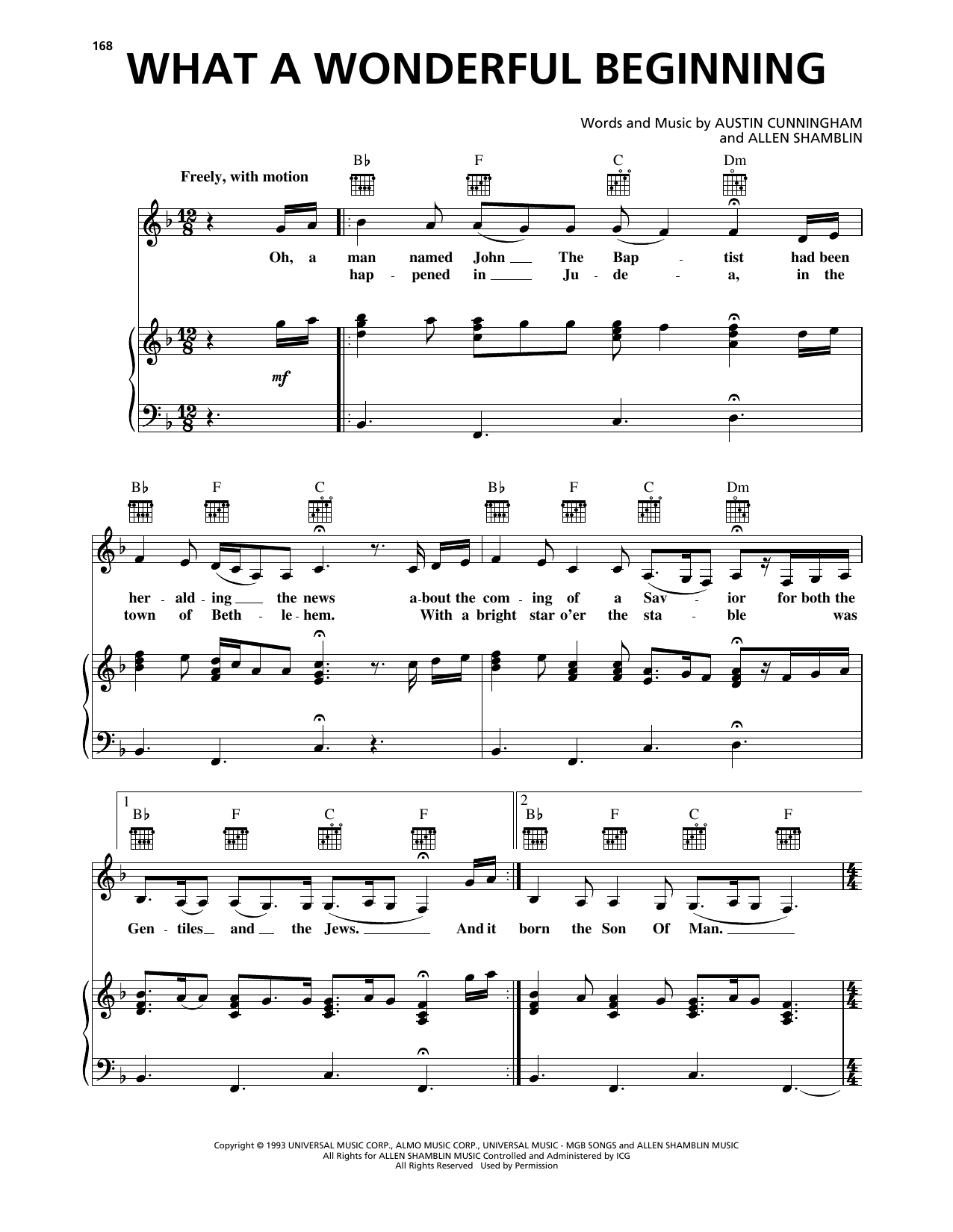 Download Kathy Mattea What A Wonderful Beginning Sheet Music and learn how to play Piano, Vocal & Guitar Chords (Right-Hand Melody) PDF digital score in minutes