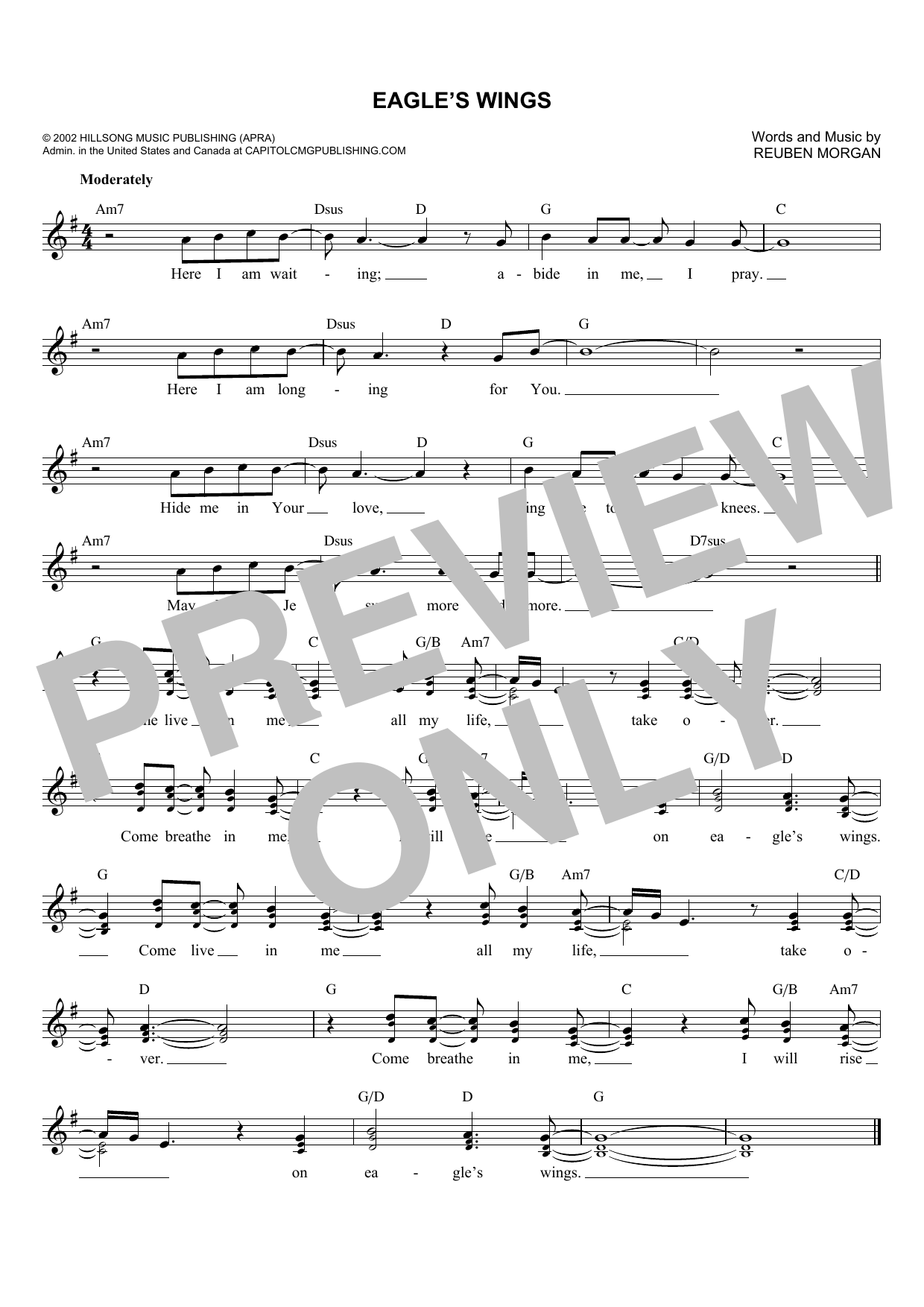 Download Katinas Eagle's Wings Sheet Music and learn how to play Melody Line, Lyrics & Chords PDF digital score in minutes