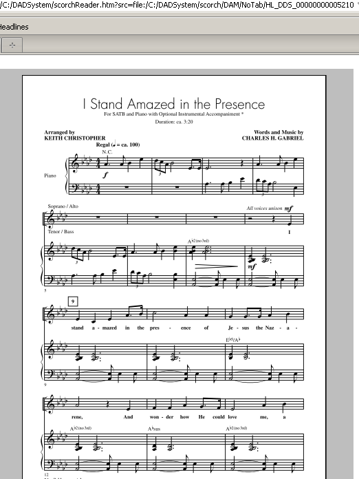 Download Charles H. Gabriel I Stand Amazed In The Presence (My Savior's Love) (arr. Keith Christopher) Sheet Music and learn how to play SATB PDF digital score in minutes
