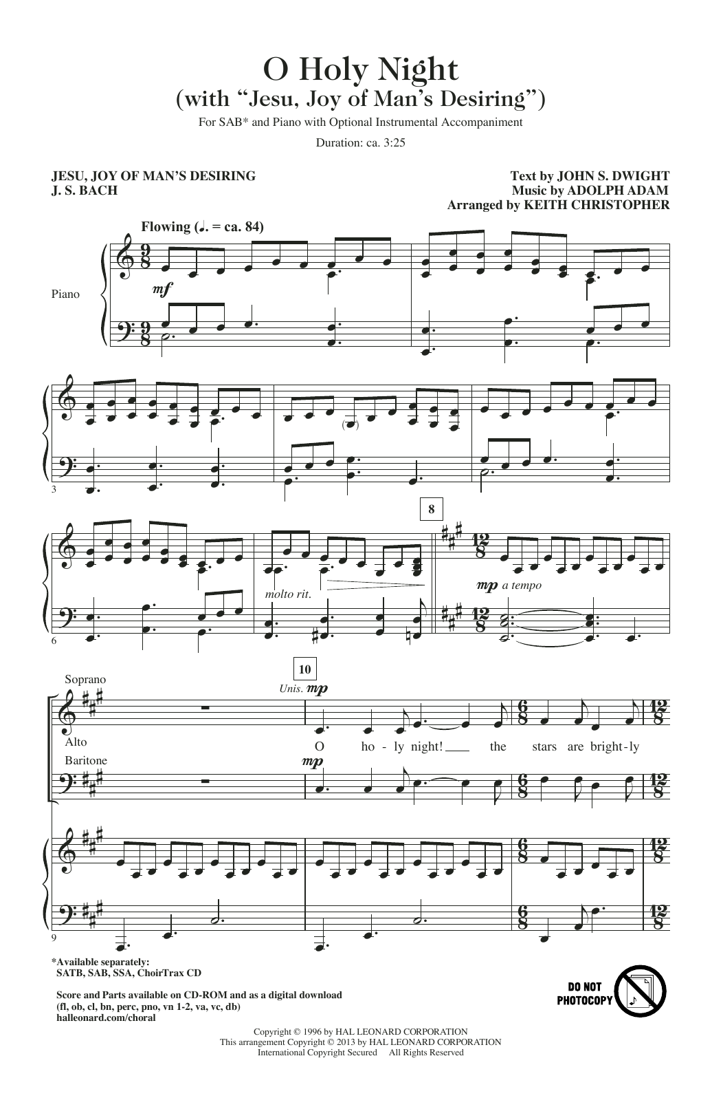 Download Adolphe Adam Jesu, Joy Of Man's Desiring (arr. Keith Christopher) Sheet Music and learn how to play SAB PDF digital score in minutes
