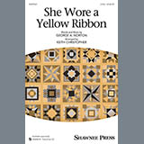 Download or print Keith Christopher She Wore A Yellow Ribbon Sheet Music Printable PDF -page score for Folk / arranged 2-Part Choir SKU: 152198.