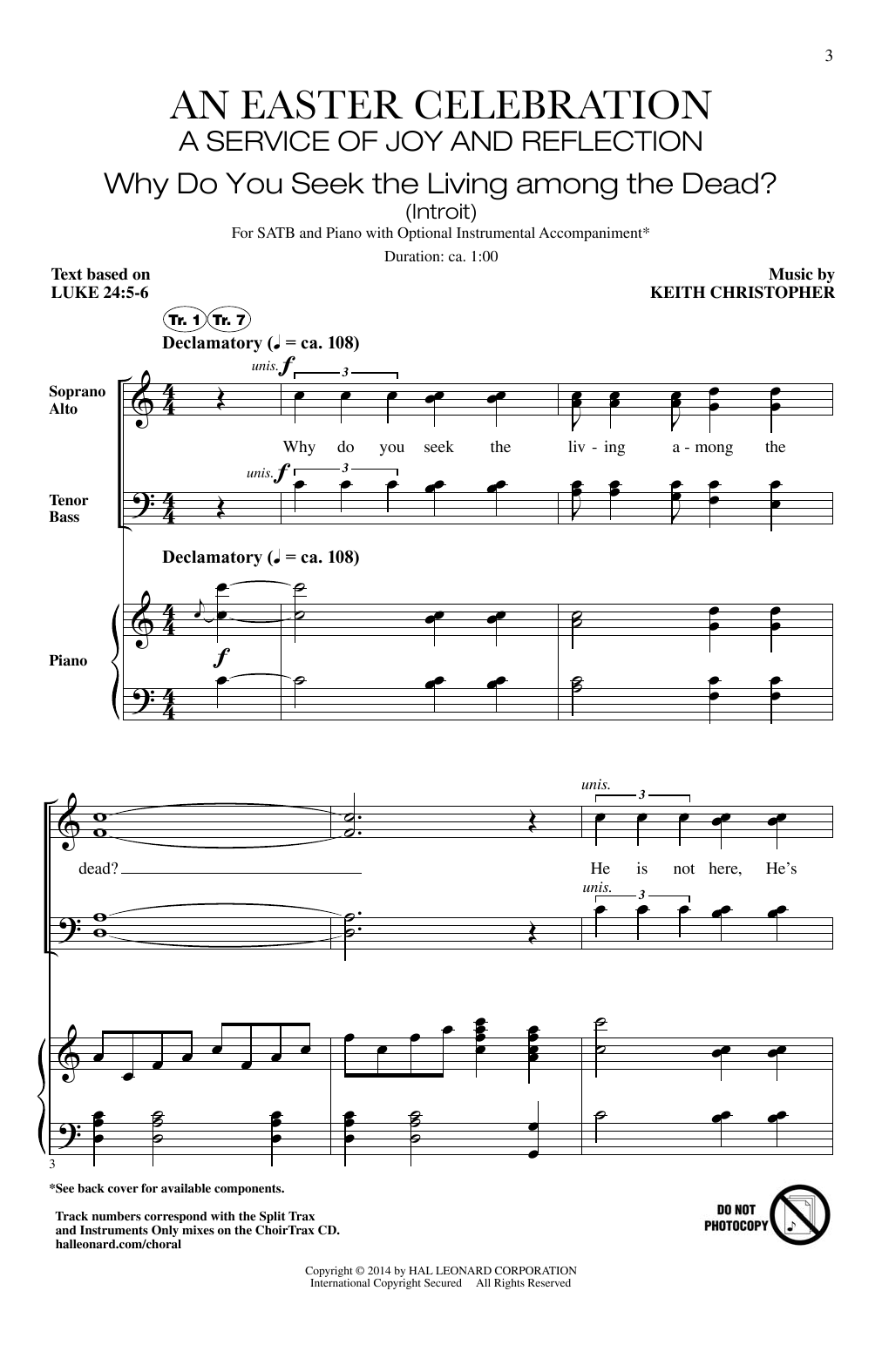 Download Keith Christopher Take My Life And Let It Be Sheet Music and learn how to play SATB PDF digital score in minutes