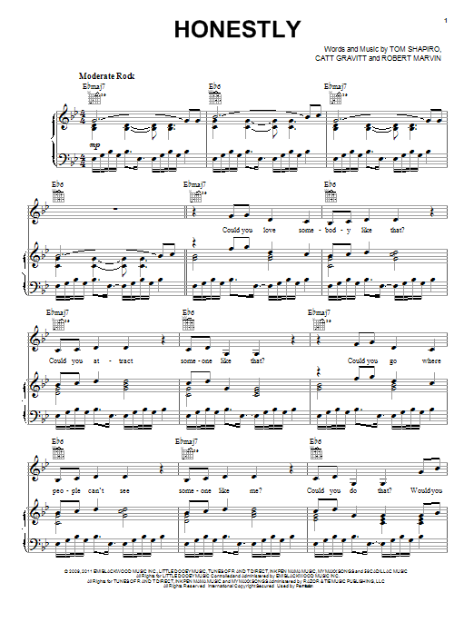 Download Kelly Clarkson Honestly Sheet Music and learn how to play Piano, Vocal & Guitar (Right-Hand Melody) PDF digital score in minutes