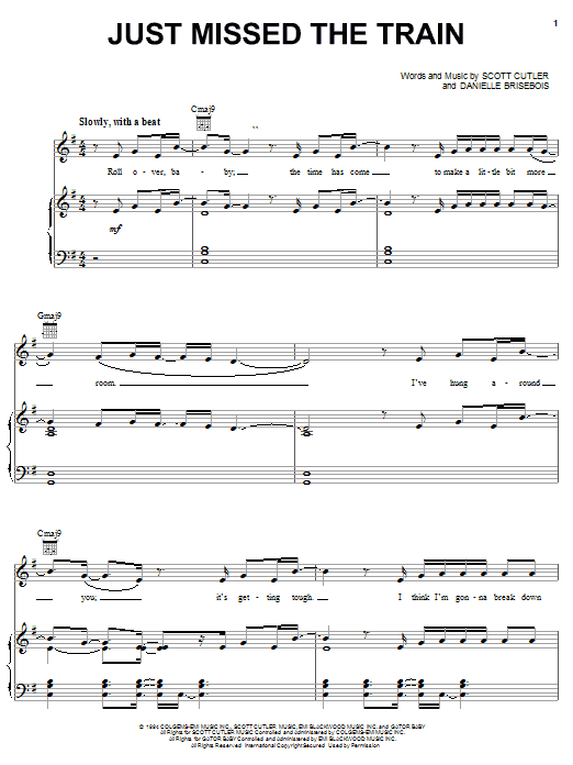 Download Kelly Clarkson Just Missed The Train Sheet Music and learn how to play Piano, Vocal & Guitar (Right-Hand Melody) PDF digital score in minutes