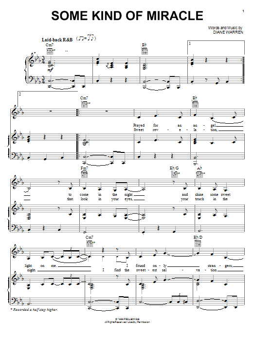Download Kelly Clarkson Some Kind Of Miracle Sheet Music and learn how to play Piano, Vocal & Guitar (Right-Hand Melody) PDF digital score in minutes