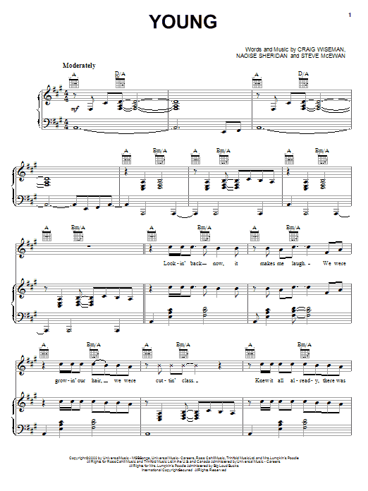 Download Kenny Chesney Young Sheet Music and learn how to play Piano, Vocal & Guitar (Right-Hand Melody) PDF digital score in minutes
