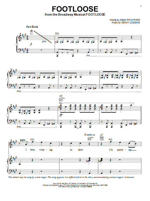 Download Kenny Loggins Sheet Music and learn how to play Piano, Vocal & Guitar (Right-Hand Melody) PDF score in minutes