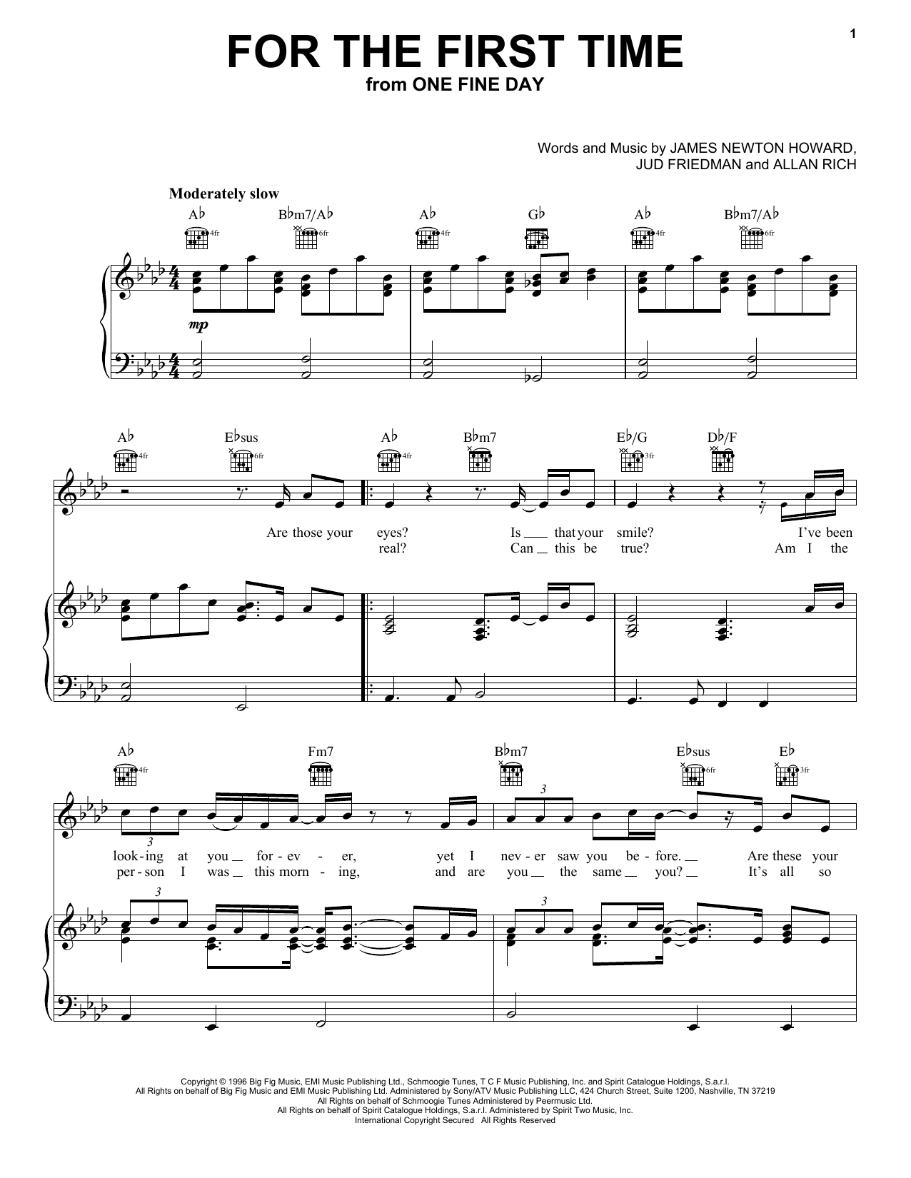 Download Kenny Loggins For The First Time Sheet Music and learn how to play Piano PDF digital score in minutes