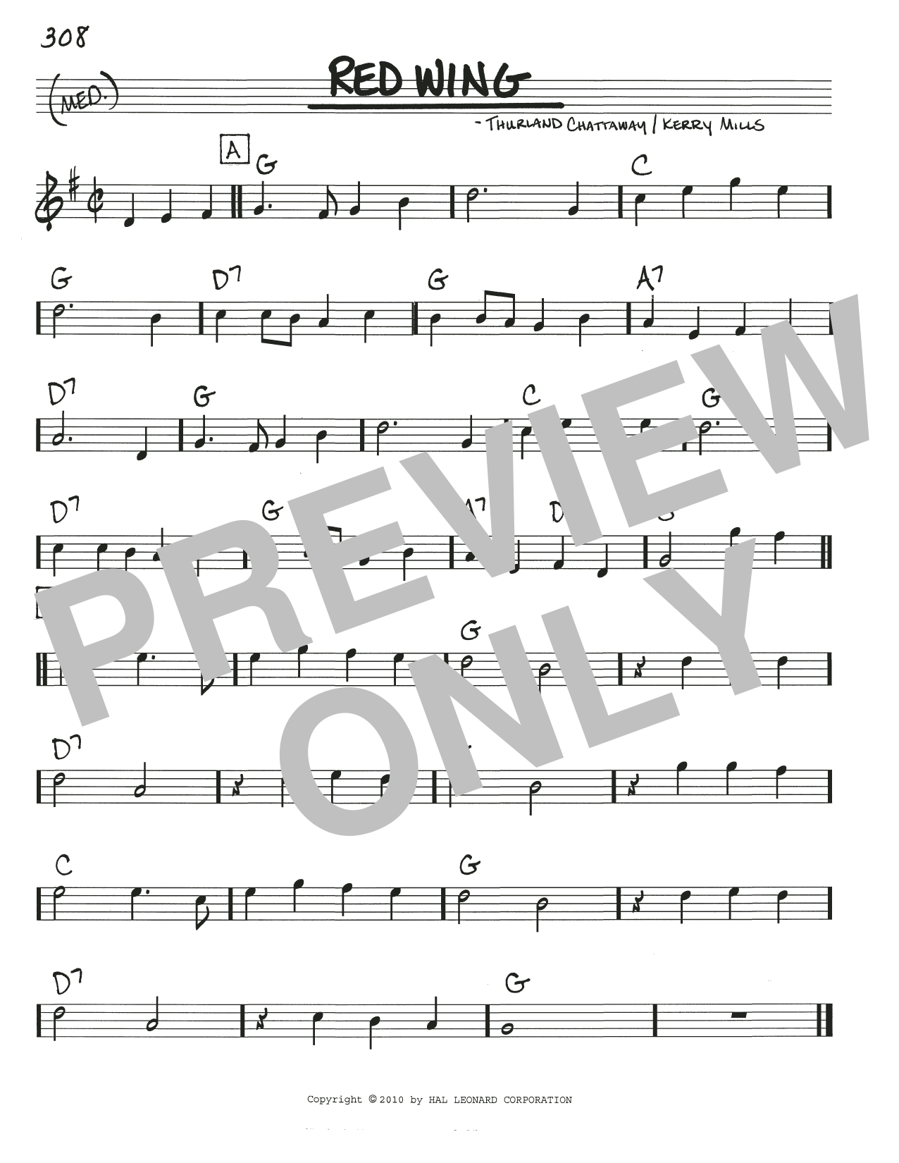 Download Kerry Mills Red Wing Sheet Music and learn how to play Real Book – Melody, Lyrics & Chords PDF digital score in minutes
