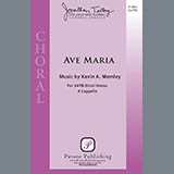 Download or print Kevin A. Memley Ave Maria Sheet Music Printable PDF -page score for Sacred / arranged SATB Choir SKU: 423771.