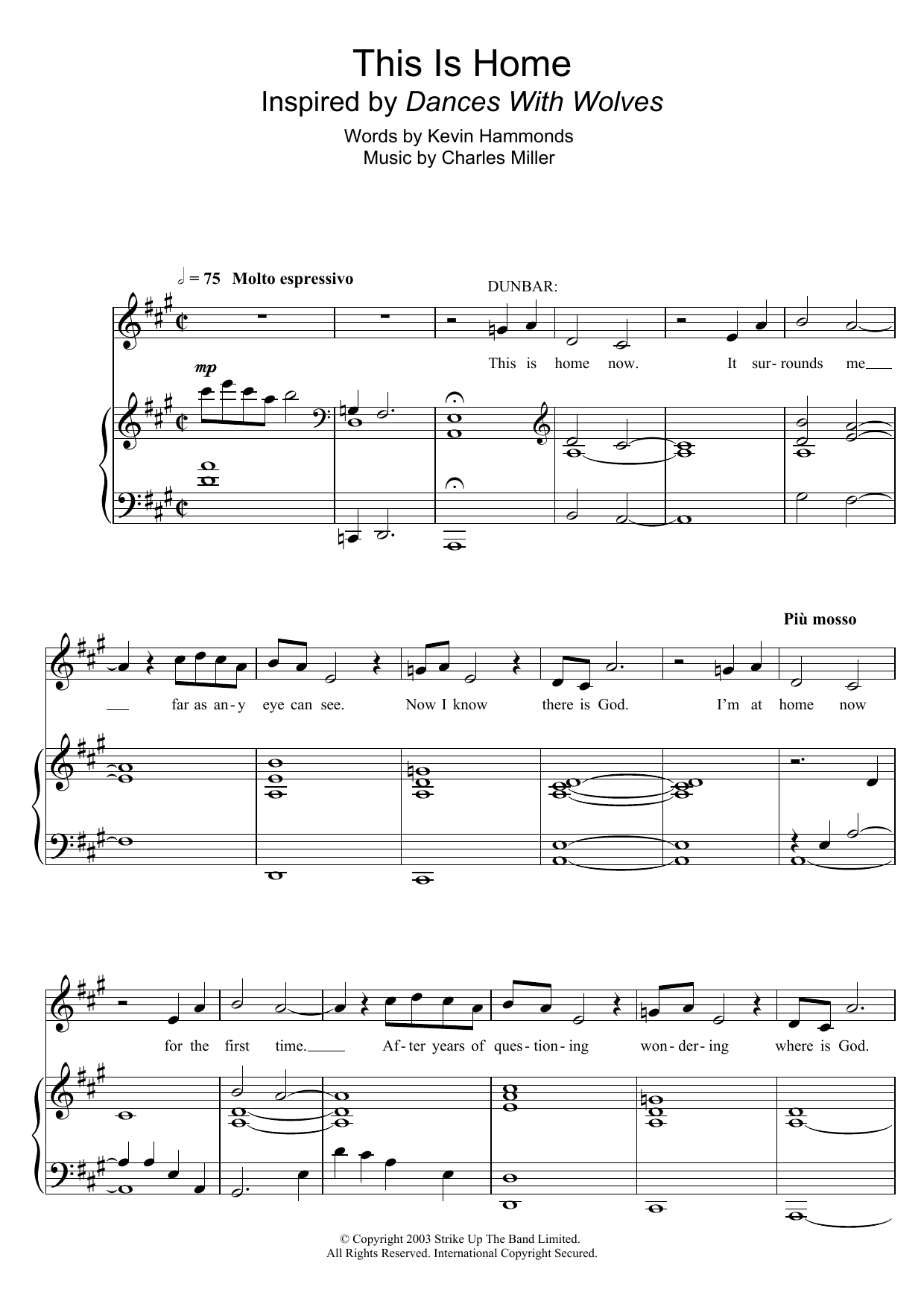 Download Charles Miller & Kevin Hammonds This Is Home Sheet Music and learn how to play Piano & Vocal PDF digital score in minutes