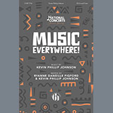 Download or print Kevin Phillip Johnson Music Everywhere! Sheet Music Printable PDF -page score for Concert / arranged SATB Choir SKU: 1564572.