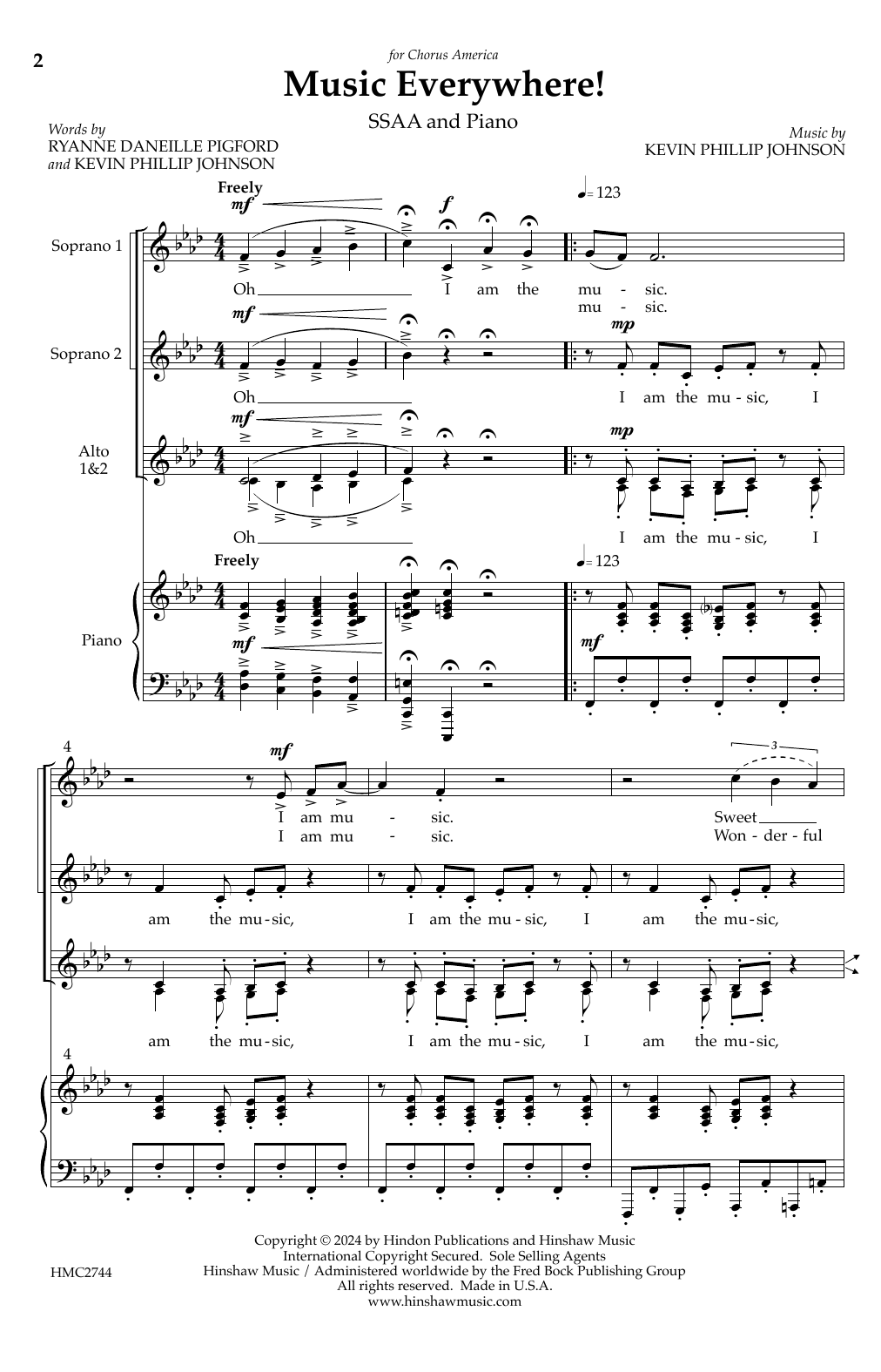 Download Kevin Phillip Johnson Music Everywhere! Sheet Music and learn how to play SATB Choir PDF digital score in minutes