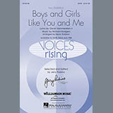 Download or print Rodgers & Hammerstein Boys And Girls Like You And Me (arr. Kevin Robinson) Sheet Music Printable PDF -page score for Musicals / arranged SATB SKU: 158856.