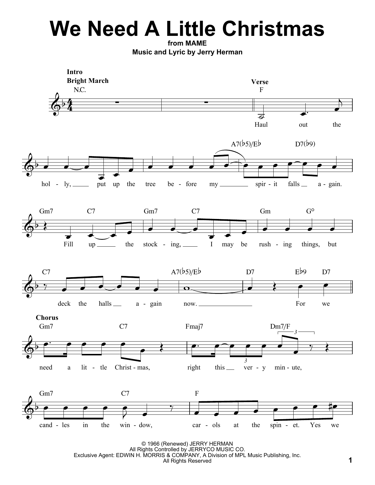 Download Kimberley Locke We Need A Little Christmas Sheet Music and learn how to play Voice PDF digital score in minutes