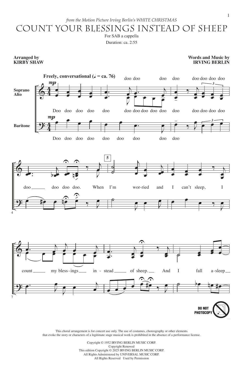 Download Kirby Shaw An A Cappella Christmas (Volume 2) Sheet Music and learn how to play SAB Choir PDF digital score in minutes