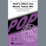 Download or print Kirby Shaw That's When The Music Takes Me Sheet Music Printable PDF -page score for Pop / arranged SATB Choir SKU: 290446.