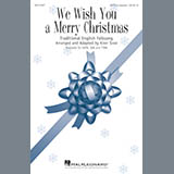 Download or print Kirby Shaw We Wish You A Merry Christmas Sheet Music Printable PDF -page score for A Cappella / arranged SATB SKU: 182444.