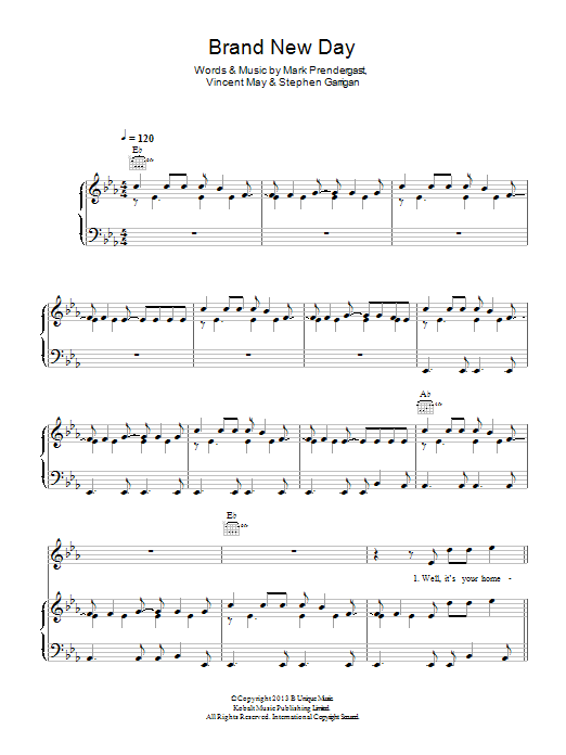 Download Kodaline Brand New Day Sheet Music and learn how to play 5-Finger Piano PDF digital score in minutes