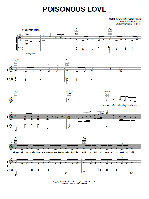 Download Kristin Chenoweth Poisonous Love Sheet Music and learn how to play Piano, Vocal & Guitar (Right-Hand Melody) PDF digital score in minutes