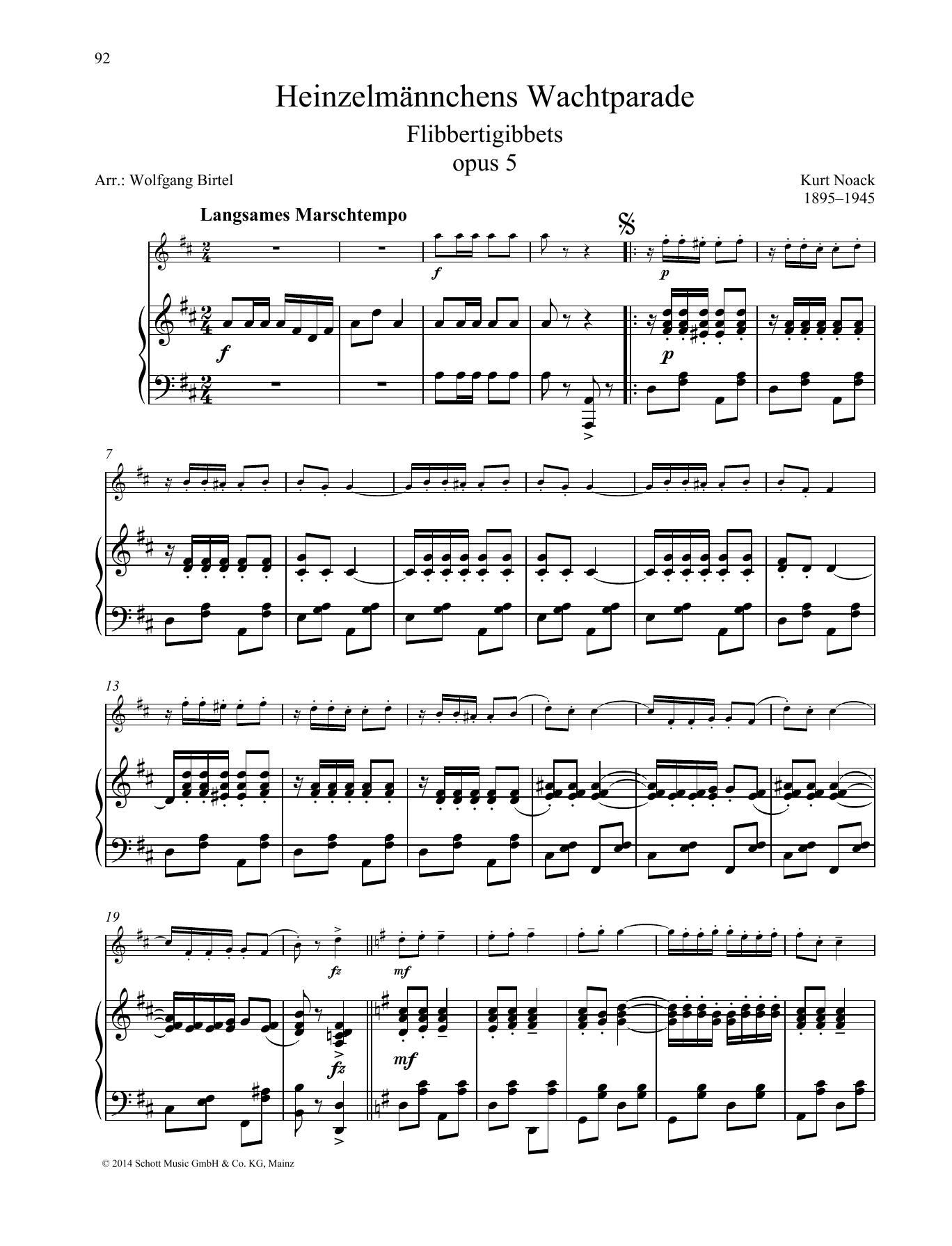Download Kurt Noack Flibbertigibbets Sheet Music and learn how to play Woodwind Solo PDF digital score in minutes