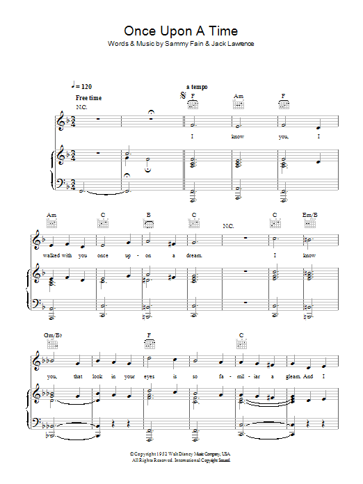 Download Lana Del Rey Once Upon A Dream Sheet Music and learn how to play Piano, Vocal & Guitar (Right-Hand Melody) PDF digital score in minutes