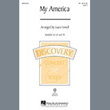 Download or print Laura Farnell My America (Choral Medley) Sheet Music Printable PDF -page score for Inspirational / arranged 2-Part Choir SKU: 290943.