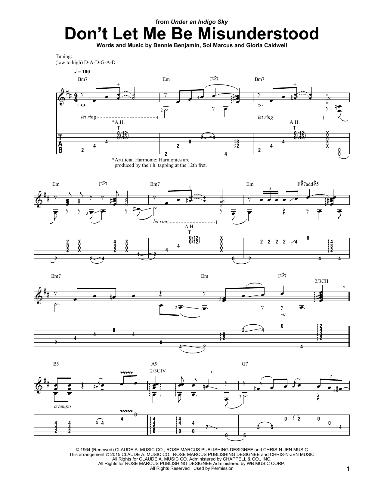 Download The Animals Don't Let Me Be Misunderstood Sheet Music and learn how to play Guitar Tab PDF digital score in minutes