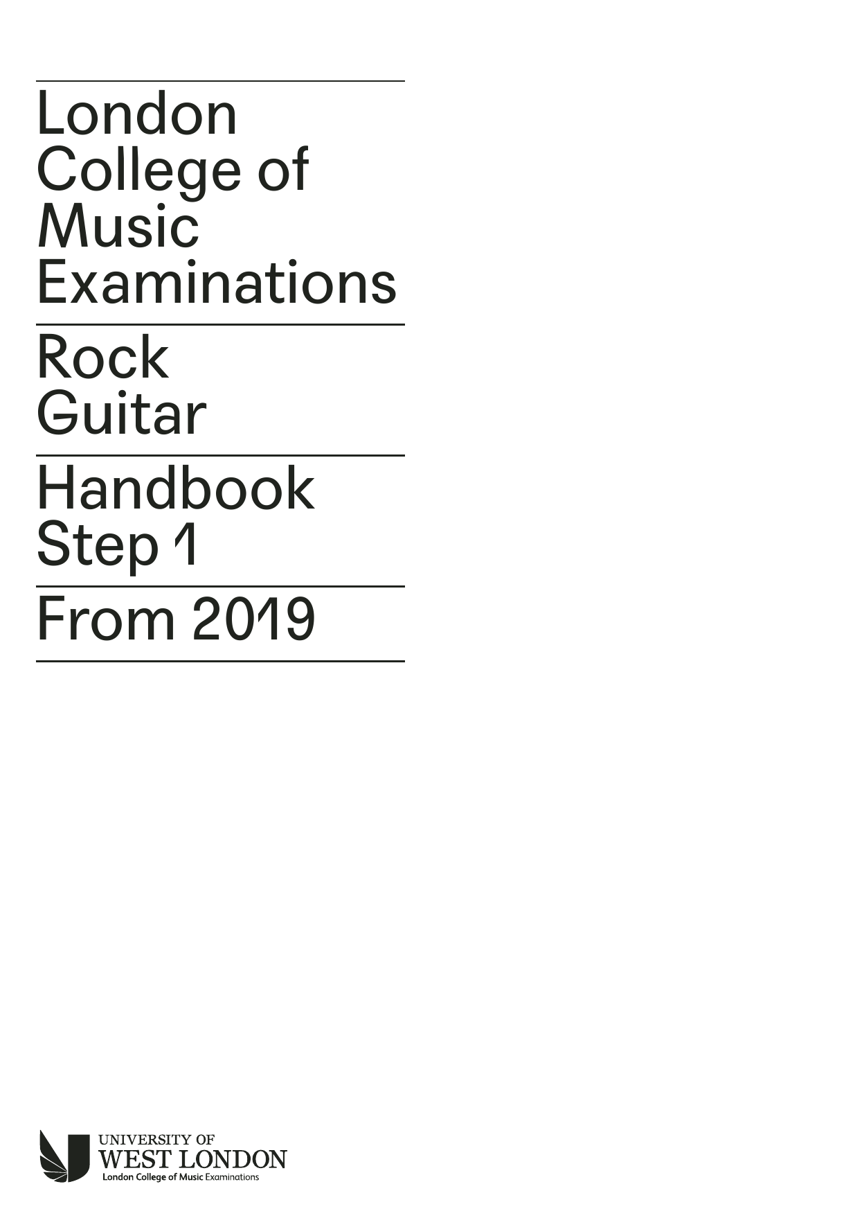 Download LCME LCME Rock Guitar Handbook 2019 - Step 1 Sheet Music and learn how to play Instrumental Method PDF digital score in minutes