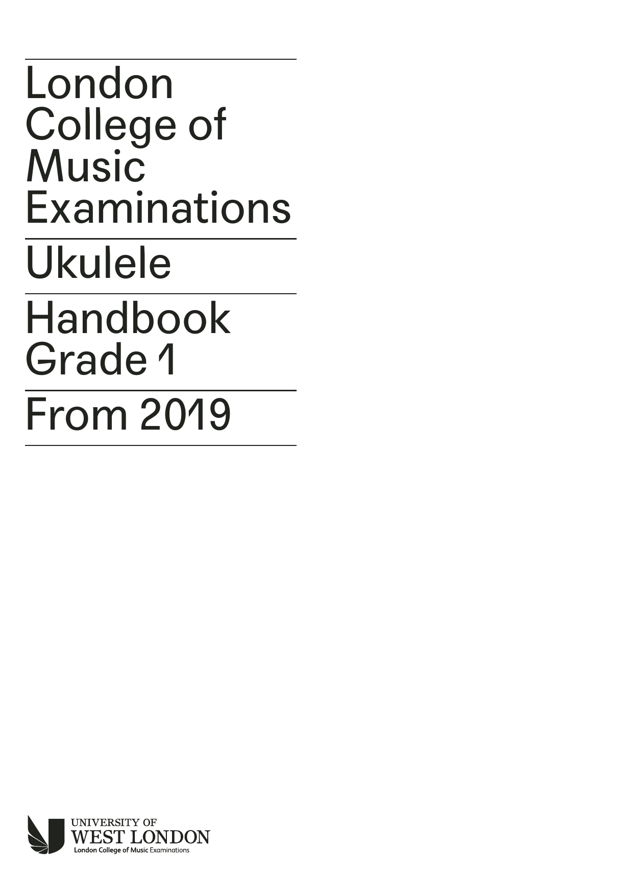 Download LCME LCME Ukulele Handbook Grade 1 Sheet Music and learn how to play Instrumental Method PDF digital score in minutes