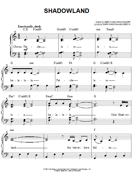 Download Elton John Shadowland Sheet Music and learn how to play Piano, Vocal & Guitar (Right-Hand Melody) PDF digital score in minutes
