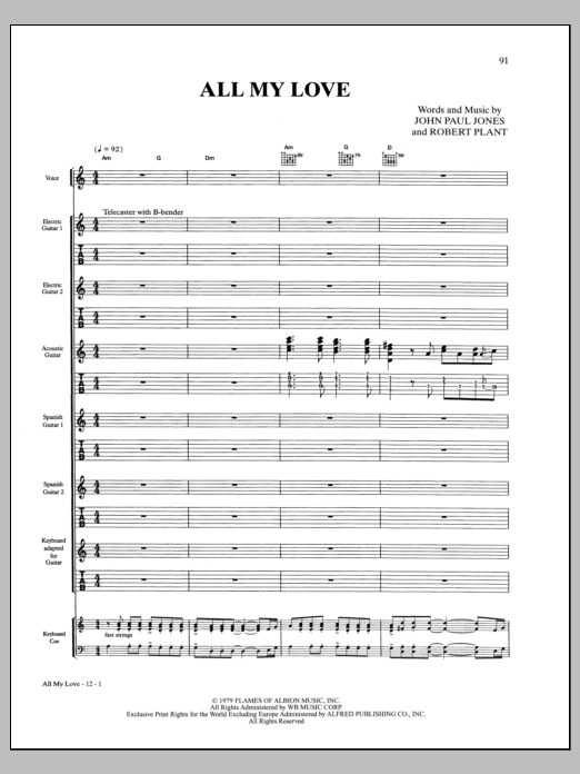 Download Led Zeppelin Sheet Music and learn how to play Bass Guitar Tab PDF score in minutes