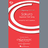 Download or print Lee Kesselman Sakura Sheet Music Printable PDF -page score for Folk / arranged Unison Choir SKU: 255186.