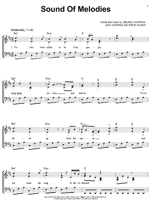 Download Leeland Sound Of Melodies Sheet Music and learn how to play Piano, Vocal & Guitar (Right-Hand Melody) PDF digital score in minutes
